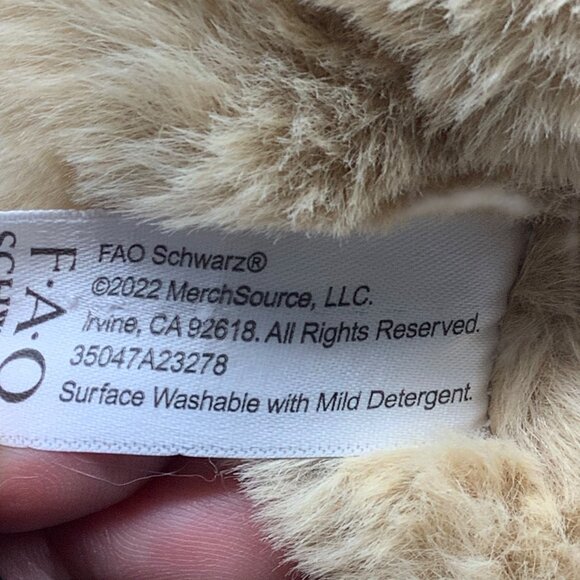 FAO SCHWARZ Lying Puggle Pug Dog Plush Soft Stuffed Animal Toy 20" - Picture 5 of 8